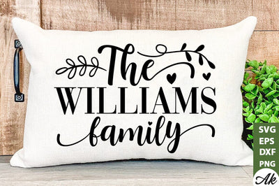 The williams family SVG SVG akazaddesign 