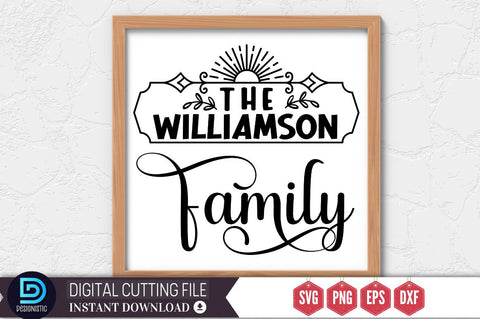 The williamson family SVG SVG DESIGNISTIC 