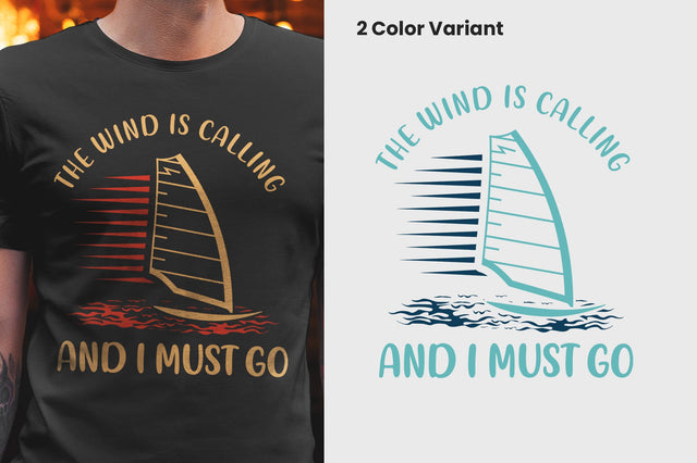the wind is calling and i must go T-shirt Design SVG futivesvg 