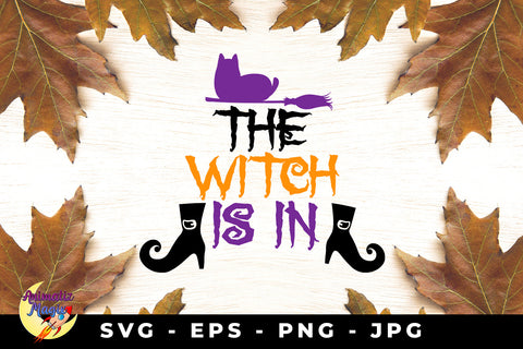The Witch Is In - Cat and Boots SVG Sublimatiz Designs 