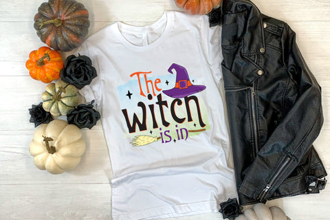 The Witch is in - Halloween Witch Sublimation Sublimation CraftLabSVG 
