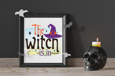 The Witch is in - Halloween Witch Sublimation Sublimation CraftLabSVG 