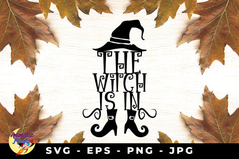 The Witch Is In - Hat and Boots SVG Sublimatiz Designs 
