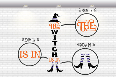 The Witch Is In Porch Sign - SVG, PNG, DXF, EPS SVG Elsie Loves Design 