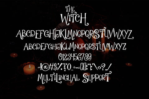 The Witch - Spooky Font Font Dm Letter Studio 