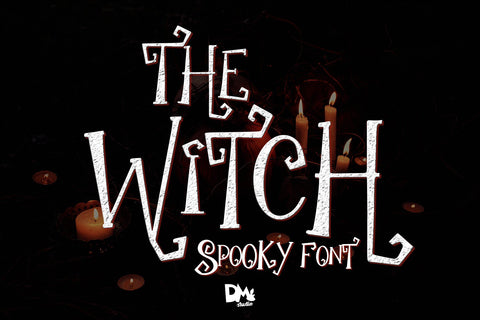 The Witch - Spooky Font Font Dm Letter Studio 