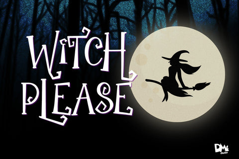 The Witch - Spooky Font Font Dm Letter Studio 