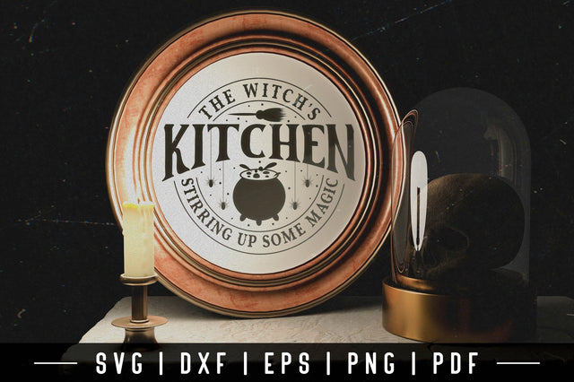 The Witch's Kitchen - Vintage Halloween Sign SVG SVG CraftLabSVG 