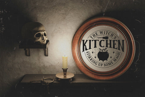 The Witch's Kitchen - Vintage Halloween Sign SVG SVG CraftLabSVG 