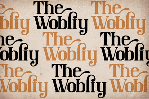 The Wobliy Typeface Font Storytype Studio 