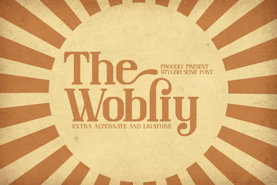 The Wobliy Typeface Font Storytype Studio 