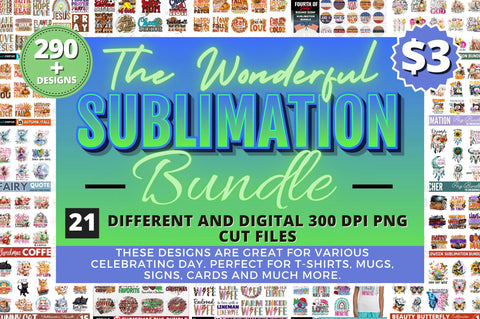 The Wonderful Sublimation Big Bundle Sublimation Regulrcrative 