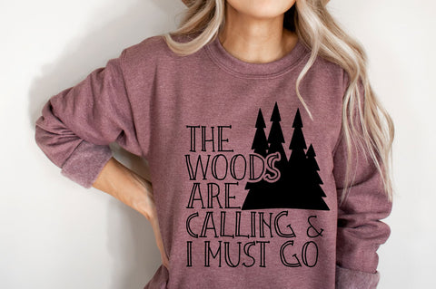 The Woods Are Calling And I Must Go SVG | Camping SVG Design SVG RedFoxDesignsUS 