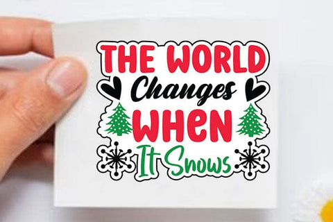the world changes when it snows SVG Angelina750 