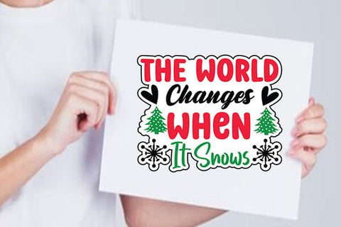 the world changes when it snows SVG Angelina750 