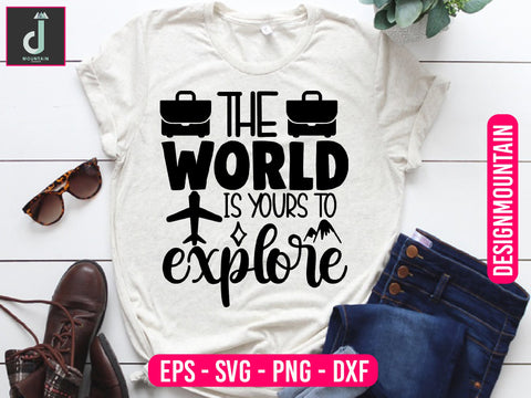 the world is yours to explore svg design SVG Alihossainbd 
