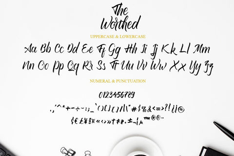 The Worthed / Bold Handwritten Font Font Anastasia 