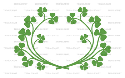 The wreath of clover SVG TribaliumArtSF 