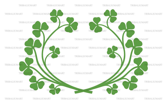 The wreath of clover SVG TribaliumArtSF 