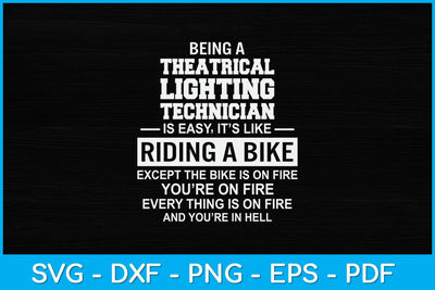 Theatrical Lighting Technician Svg Design SVG artprintfile 