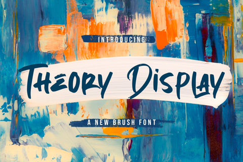 Theory Display - Textured Brush Font Font StringLabs 