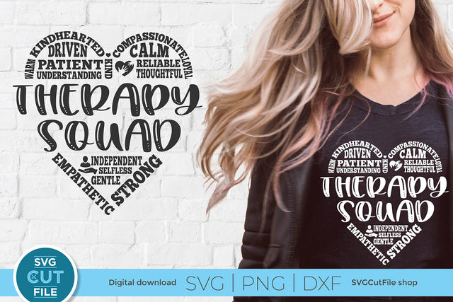 Therapy squad-occupational, speech, & physical therapist svg SVG SVG Cut File 