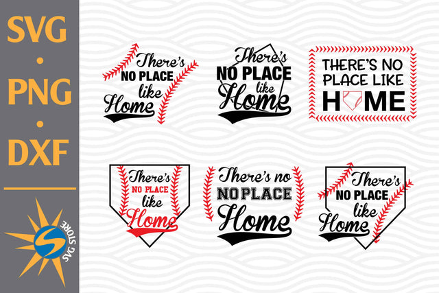 There Is No Place like Home Baseball SVG, PNG, DXF Digital Files Include SVG SVGStoreShop 