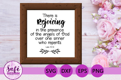 There is Rejoicing Bible Verse SVG SVG Safi Design 