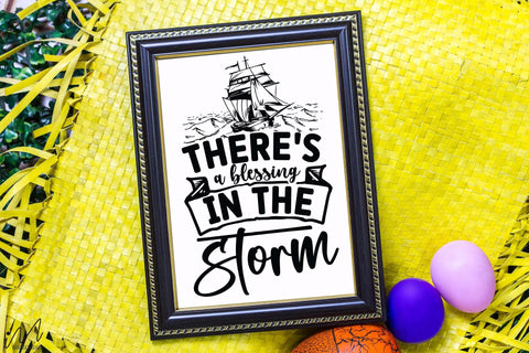 there's a blessing in the storm svg, Jesus svg, Faith svg, Storm svg, God svg, Faith svg, Storm t shirt svg, Christian svg, Faith t shirt SVG Isabella Machell 