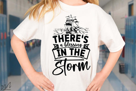 there's a blessing in the storm svg, Jesus svg, Faith svg, Storm svg, God svg, Faith svg, Storm t shirt svg, Christian svg, Faith t shirt SVG Isabella Machell 