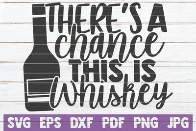There's A Chance This Is Whiskey SVG MintyMarshmallows 