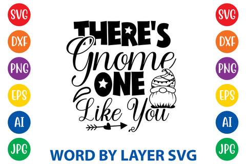 There's Gnome One Like You, Gnome SVG Design SVG Rafiqul20606 