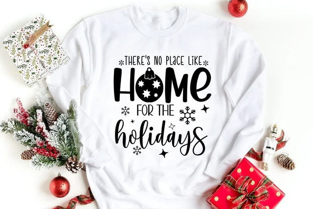 Theres no place like for the holidays, Christmas SVG SVG FiveStarCrafting 