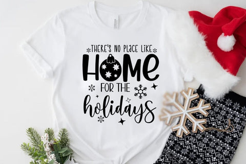 Theres no place like for the holidays, Christmas SVG SVG FiveStarCrafting 