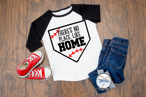 There's No Place Like Home - Baseball Satire Design SVG Lakeside Cottage Arts 