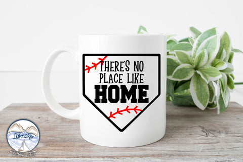 There's No Place Like Home - Baseball Satire Design SVG Lakeside Cottage Arts 