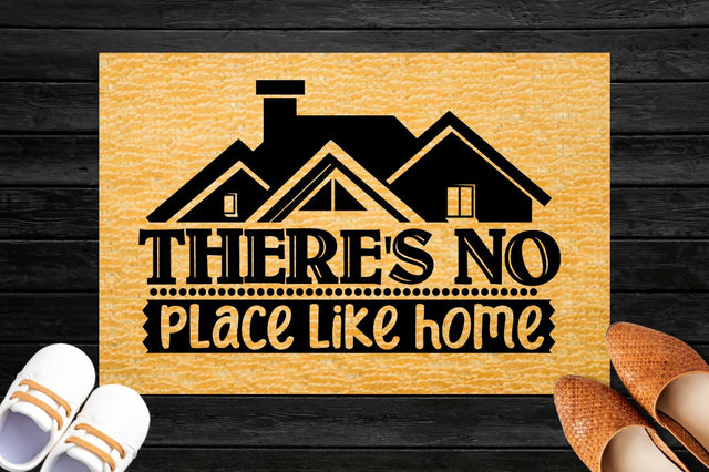 There's no place like home, Doormat svg Design SVG DESIGNISTIC 