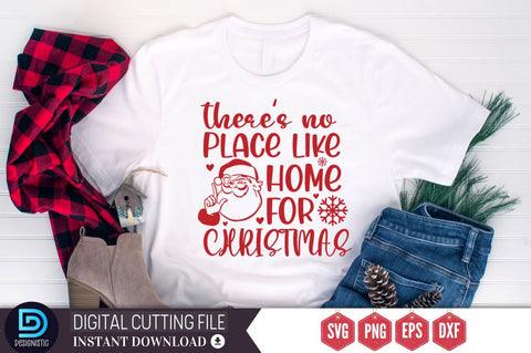 There's no place like home for christmas SVG, There's no place like home for christmas SVG DESIGNISTIC 