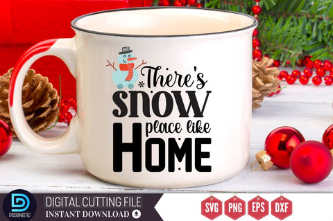 There's snow place like home SVG, There's snow place like home SVG DESIGNISTIC 