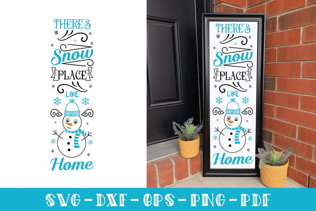 There's Snow Place Like Home, Winter Porch Sign SVG SVG CraftLabSVG 