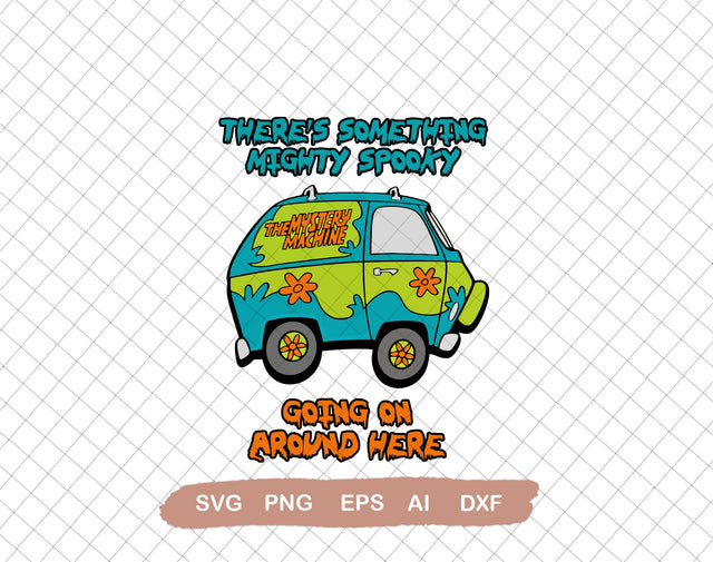 Theres Something Mighty Spooky Going On Around Here SVG , Halloween Svg,Kids Car Svg ,Svg File for Cricut, Ai, Png, Dxf. Eps SVG DiamondDesign 