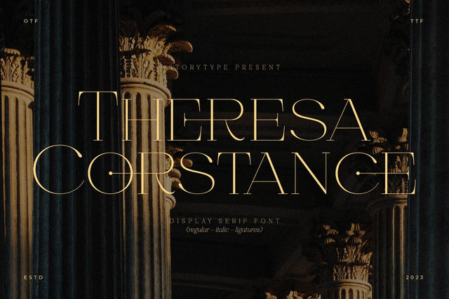 Theresa Corstance Typeface Font Storytype Studio 