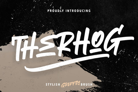 Therhog Graffiti Brush Font Creatype Studio 