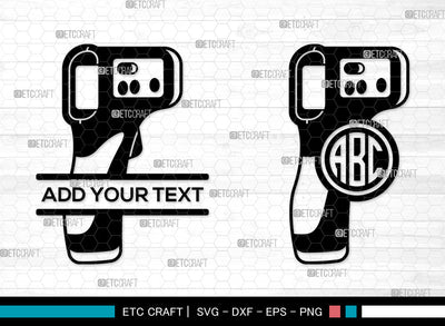 Thermometer Mnogram SVG, Split Mnogram SVG, Infrared Thermometer Svg, Glass Thermometer Svg, Digital Meat Thermometer Svg, Thermometer Icon Svg, Thermometer SVG ETC Craft 