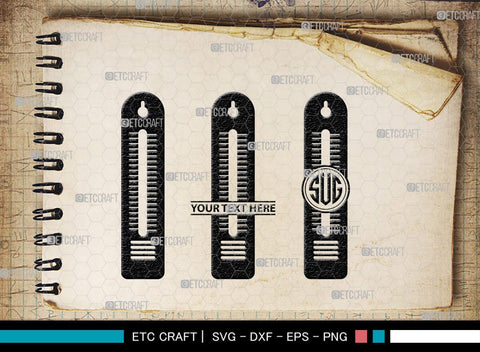 Thermometer Monogram, Thermometer Silhouette, Thermometer SVG, Thermometer Line Svg, Temperature Svg, SB00160 SVG ETC Craft 