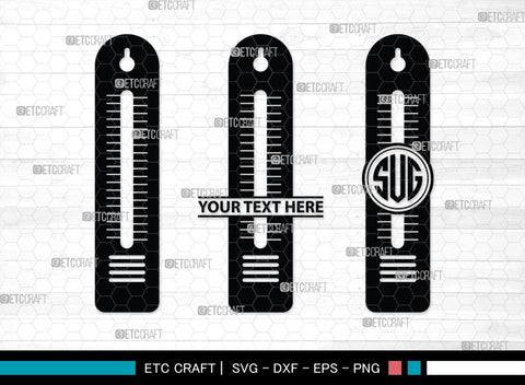 Thermometer Monogram, Thermometer Silhouette, Thermometer SVG, Thermometer Line Svg, Temperature Svg, SB00160 SVG ETC Craft 