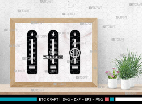 Thermometer Monogram, Thermometer Silhouette, Thermometer SVG, Thermometer Line Svg, Temperature Svg, SB00160 SVG ETC Craft 