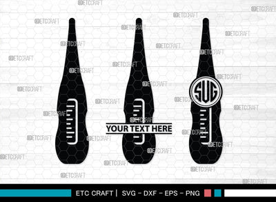 Thermometer Monogram, Thermometer Silhouette, Thermometer SVG, Thermometer Line Svg, Temperature Svg, SB00160 SVG ETC Craft 