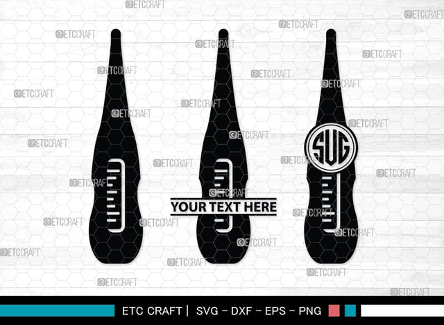 Thermometer Monogram, Thermometer Silhouette, Thermometer SVG, Thermometer Line Svg, Temperature Svg, SB00160 SVG ETC Craft 