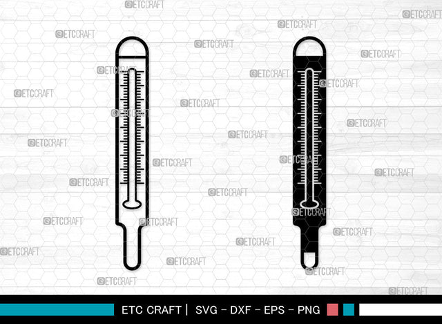 Thermometer SVG, Infrared Thermometer Svg, Glass Thermometer Svg, Digital Meat Thermometer Svg, Thermometer Icon Svg, Thermometer SVG ETC Craft 